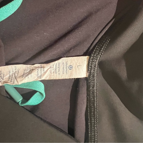Lululemon athletic shorts. Size Large. No side pockets,  a back zipper pocket. - Picture 2 of 3